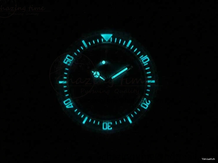 Best Phantomlab Edition 3AF White Dial Submariner VR3135 on Strap Rubber Blue Transparent Light 1109